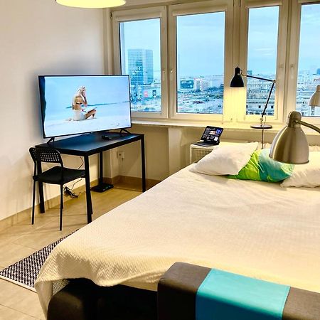 Super Apartament Palace 2X Metro Fast Wifi 500 Mbs Netflix Appletv Smarttv Panorama Miasta Warschau Exterior foto