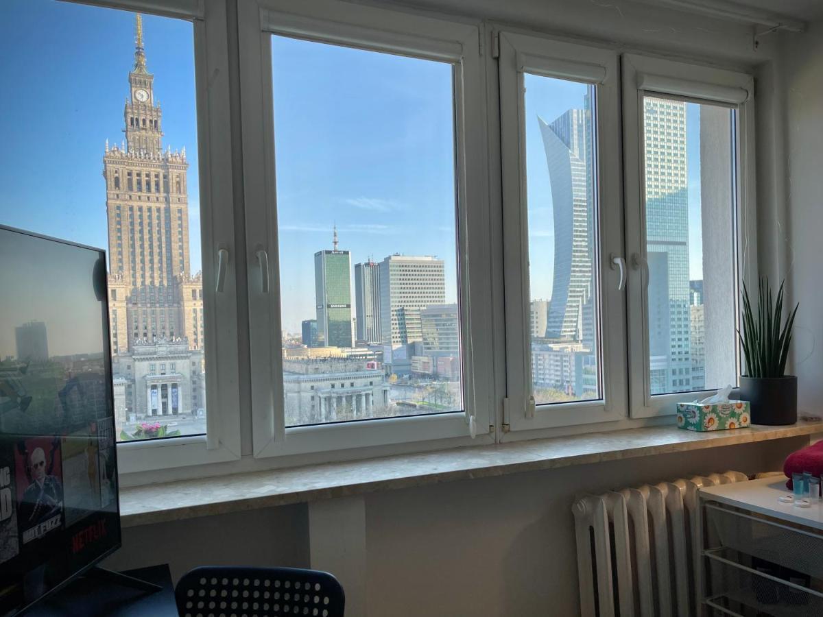 Super Apartament Palace 2X Metro Fast Wifi 500 Mbs Netflix Appletv Smarttv Panorama Miasta Warschau Exterior foto